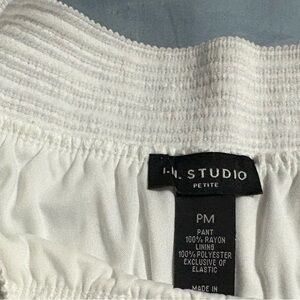 Studio White Wide Leg Pants